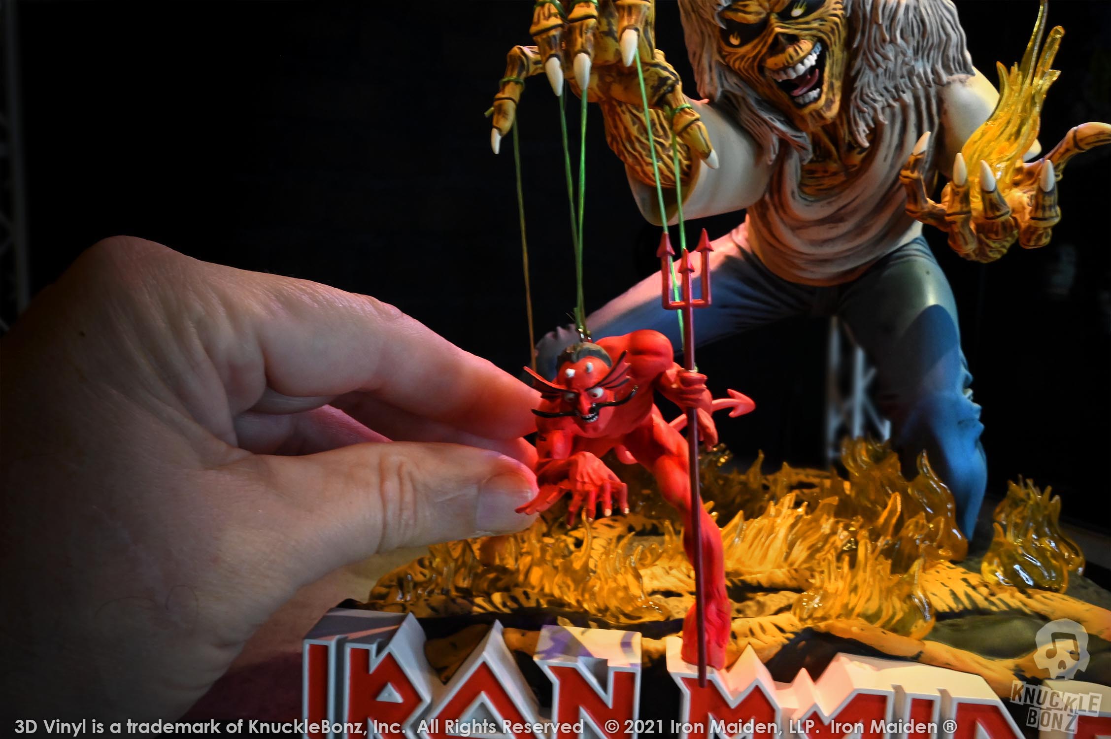 Iron Maiden Number of the Beast KnuckleBonz Statue